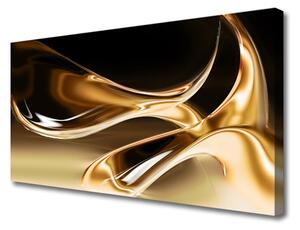 Quadro su tela Arte astratta d'oro 100x50 cm
