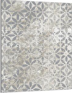 Piano cottura 40x52 Coperchio per piano cottura in Vetroceramica Paraspruzzi Piatto in vetro Tagliere decorativo, motivo grigio