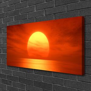 Quadro su tela Mare al tramonto 100x50 cm