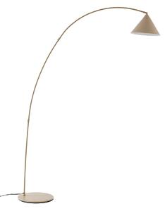 Lampada da terra Lindby, Triangolo, Beige, Soggiorno, Metallo, Moderno