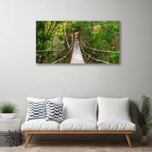 Quadro su tela Ponte della giungla della foresta tropicale 100x50 cm