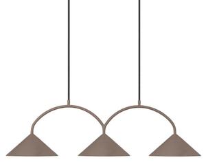 Lampada a sospensione Globen Lighting, CURVE, dimmerabile, Marrone / Ruggine, Soggiorno, Metallo, Vintage