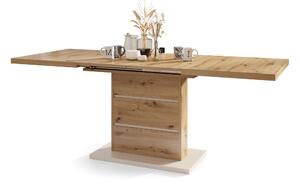 PIANO Rovere Artisan / Beige (Champagne) - MODERNO TAVOLO DA PRANZO ESTENDIBILE FINO A 200 cm!