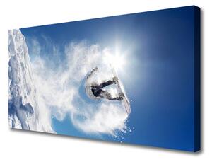 Quadro su tela Snowboard Sport invernali 100x50 cm