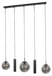 Steinhauer - lampada a sospensione - Bollique - nero - vetro metallo - lampada di design - E27 - 4847ZW