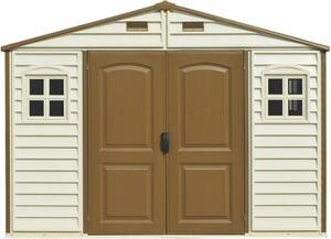 DURAMAX Woodside Casa da giardino 8 m² + struttura del pavimento, vinile, beige DURAMAX 30214