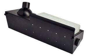 Biny Bedside Destra con Interruttore Nero/Bianco