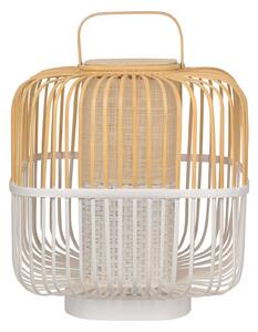 Lampade da tavolo Forestier, Bamboo Square M, Bianco, Soggiorno, Bambù, Design