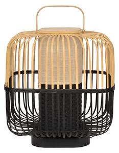 Lampade da tavolo Forestier, Bamboo Square M, Nero, Soggiorno, Bambù, Design