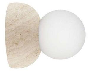 Applique da parete Globen Lighting, Torrano, dimmerabile, Beige, Soggiorno, Pietra, Design