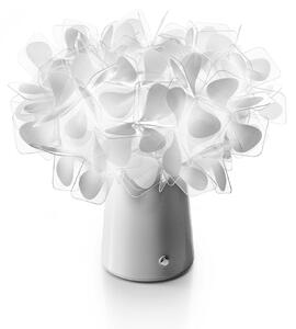 Lampade da tavolo Slamp, Clizia, dimmerabile, Bianco, Soggiorno, Plastica, Design