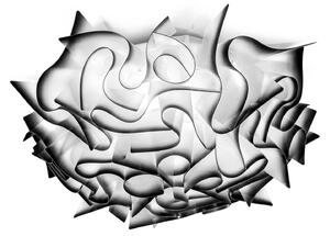 Applique da parete Slamp, VELI, dimmerabile, Grigio, Soggiorno, Plastica, Design