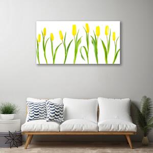 Quadro su tela Fiori gialli dei tulipani 100x50 cm