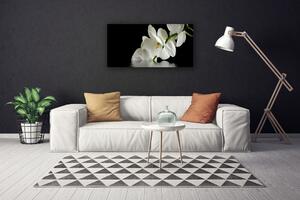 Stampa quadro su tela Orchidea in fiori d'acqua 100x50 cm