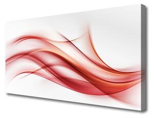 Quadro su tela Grafica di astrazione rossa 100x50 cm