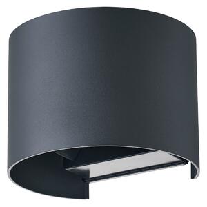 Lampade da esterno Lindby, Dara, dimmerabile, Grigio, Balcone, Alluminio, Moderno