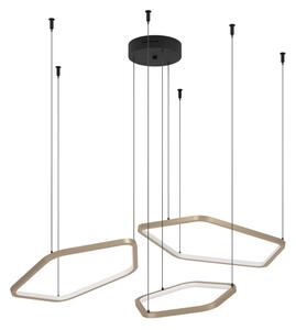 Eglo 390505 - Lampadario LED dimmerabile sospeso a cavo ESTRELLA LED/50W/230V ottone + telecomando