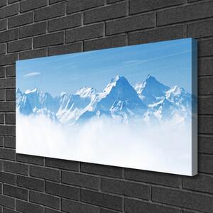 Quadro su tela Paesaggio di montagne di nebbia 100x50 cm