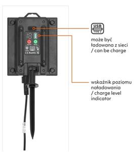 LED catena solare dimmerabile STARLIGHT NEO 10xE27/3,7V 2700K IP54 1200 mAh 11,5m + telecomando