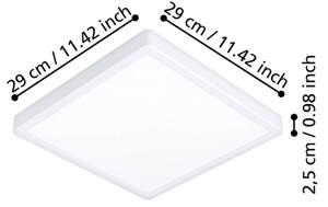 Eglo 901313 - Plafoniera LED FUEVA LED/13W/230V 2700/4000/6500K 29x29 cm bianca