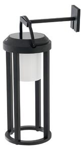 Lampade da esterno Lucande, Tilena, dimmerabile, Nero, Balcone, Alluminio, Moderno