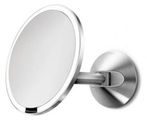 Simplehuman specchio da barba con luce x5 con sensore a muro Acciaio inossidabile opaco spazzolato