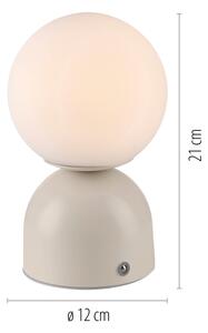 Schöner Wohnen 19218-39 - Lampada da tavolo LED dimmerabile RUDI LED/1,2W/5V grigia
