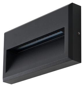 Lampade da esterno Lucande, Weno, Nero, Balcone, Alluminio, Moderno