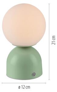 Schöner Wohnen 19218-43 - Lampada da tavolo LED dimmerabile RUDI LED/1,2W/5V verde
