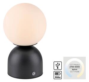 Schöner Wohnen 19218-18 - Lampada da tavolo LED dimmerabile RUDI LED/1,2W/5V nera