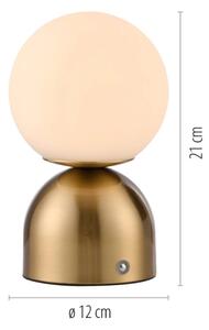 Schöner Wohnen 19218-12 - Lampada da tavolo dimmerabile RUDI LED/1,2W/5V dorata