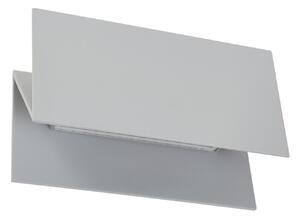 Lampade da esterno Lucande, Meja, Grigio, Balcone, Alluminio, Moderno