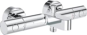 Miscelatore termostatico per vasca GROHE Precision Get, montaggio a parete, cromato, limitatore di temperatura, funzione di risparmio idrico
