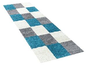 Passatoia grigio-turchese 80x250 cm Life - Ayyildiz Carpets