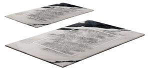 Set di tappetini per il bagno greige 2 pz 60x100 cm CT – Foutastic