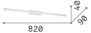 Applique Collezione RIFLESSO LED 19W Luce Calda 3000K Nero Ideal Lux