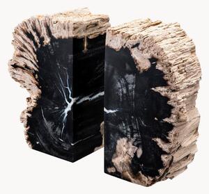 Set di 2 fermalibri in legno Opia