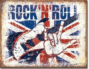Cartello in metallo Rock n Roll, ( x cm)