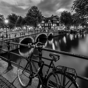 Fotografia Amsterdam Evening impression from Brouwersgracht, Melanie Viola, (40 x 40 cm)