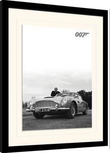 Quadro James Bond - Connery B W, Poster Incorniciato