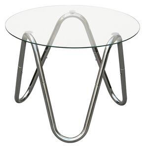 Tavolino rotondo con piano in vetro ø 50 cm Ventana Round – Leitmotiv