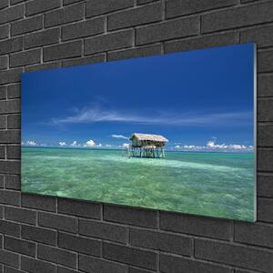 Quadro in vetro Paesaggio marino 100x50 cm