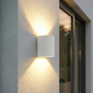 Applique da esterni a LED Ralino Lindby, Bianco / Opale, Alluminio, Moderno, Applique LED da esterni