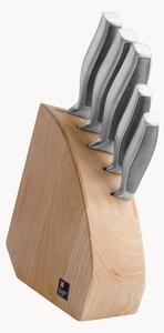 Set di 6 coltelli da cucina con supporto in legno Sense