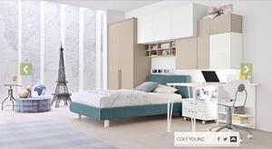 Dormitorio Colombini Casa modelo Y130 línea Golf