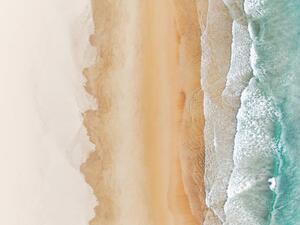 Fotografia Idyllic beach scene photographed from a, Abstract Aerial Art, (40 x 30 cm)