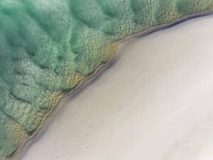 Fotografia Drone photo showing the edge of, Abstract Aerial Art