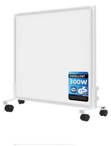 Stufa a infrarossi elettrica da 300 W - Riscaldamento rapido - 505x22x595 mm - Bianca