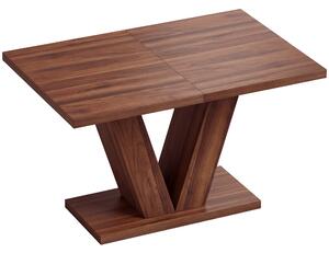 Tavolo da Pranzo Rettangolare per 4 Persone 120x80x73 cm in MDF Noce