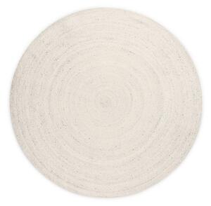 Tappeto rotondo color crema in iuta reversibile/tessuto a mano ø 200 cm Braided – Hanse Home